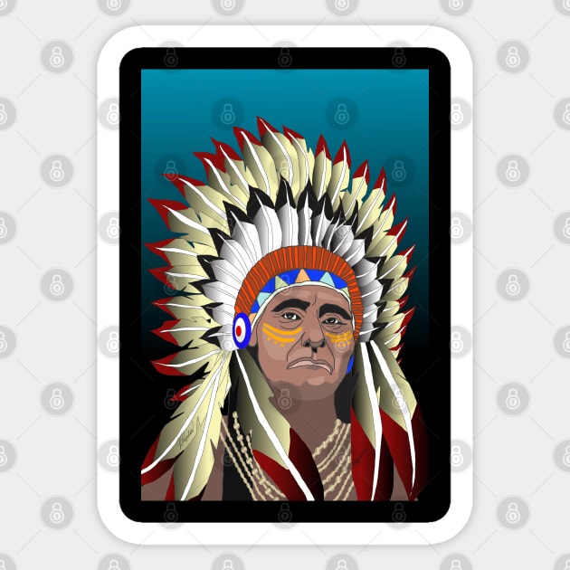 American Native Sticker by jleopold